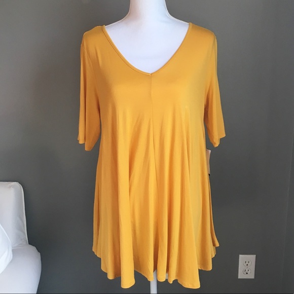 chelsea & theodore Tops - Chelsea & Theodore Mustard Yellow Tunic